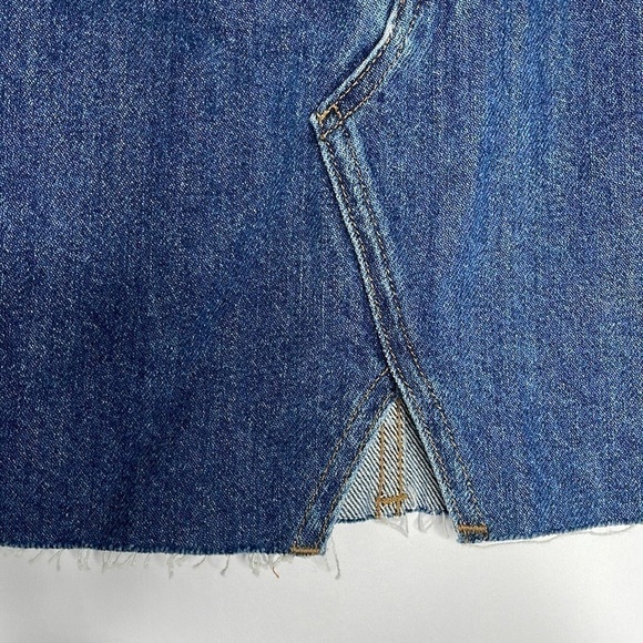 NEW Madewell Denim Cut-out A-line Skirt 28/US 6 - Picture 4 of 9